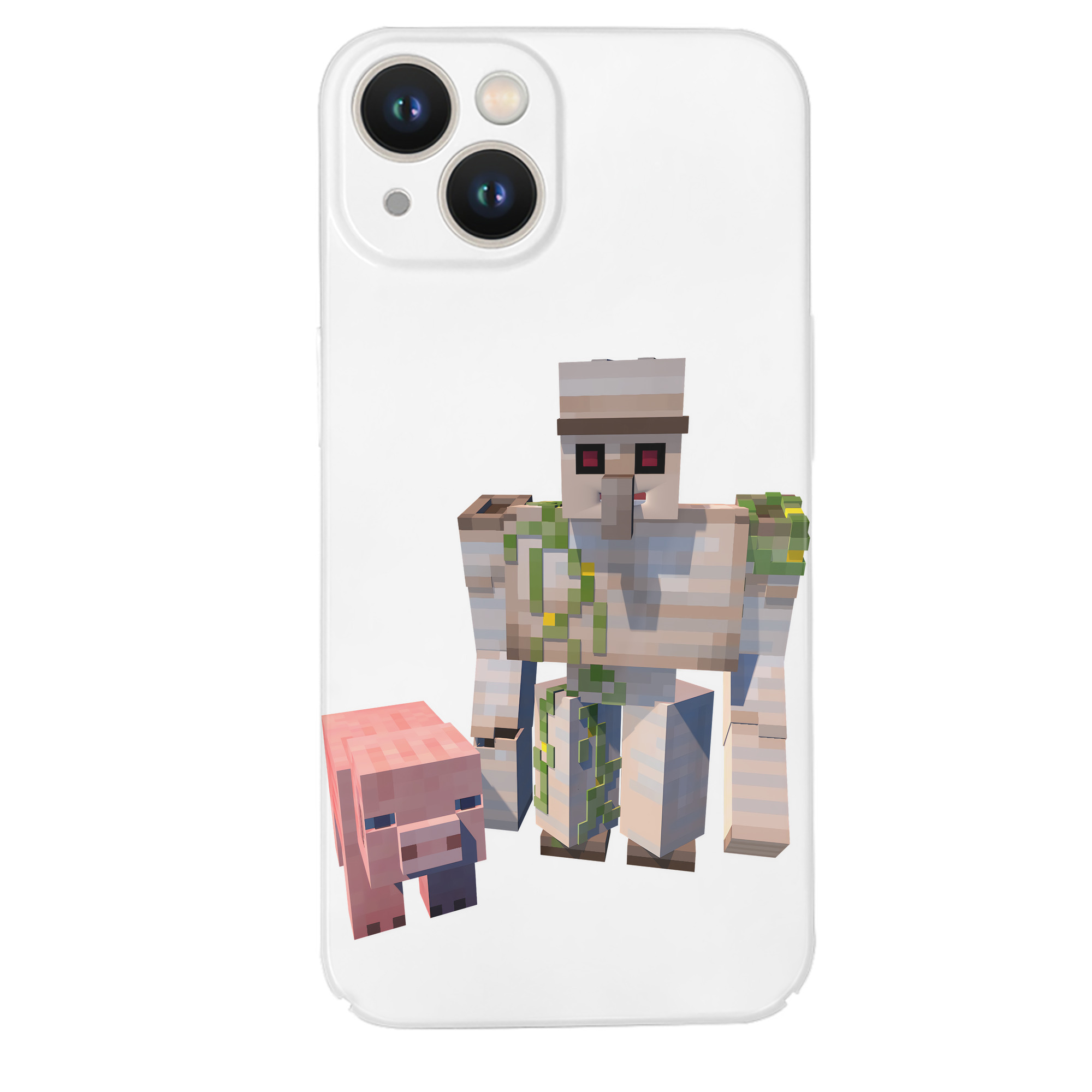 （画像用） マインクラフト ブロックの世界 Minecraft MC Block world 【iPhone 14シリーズ対応】ハードケース